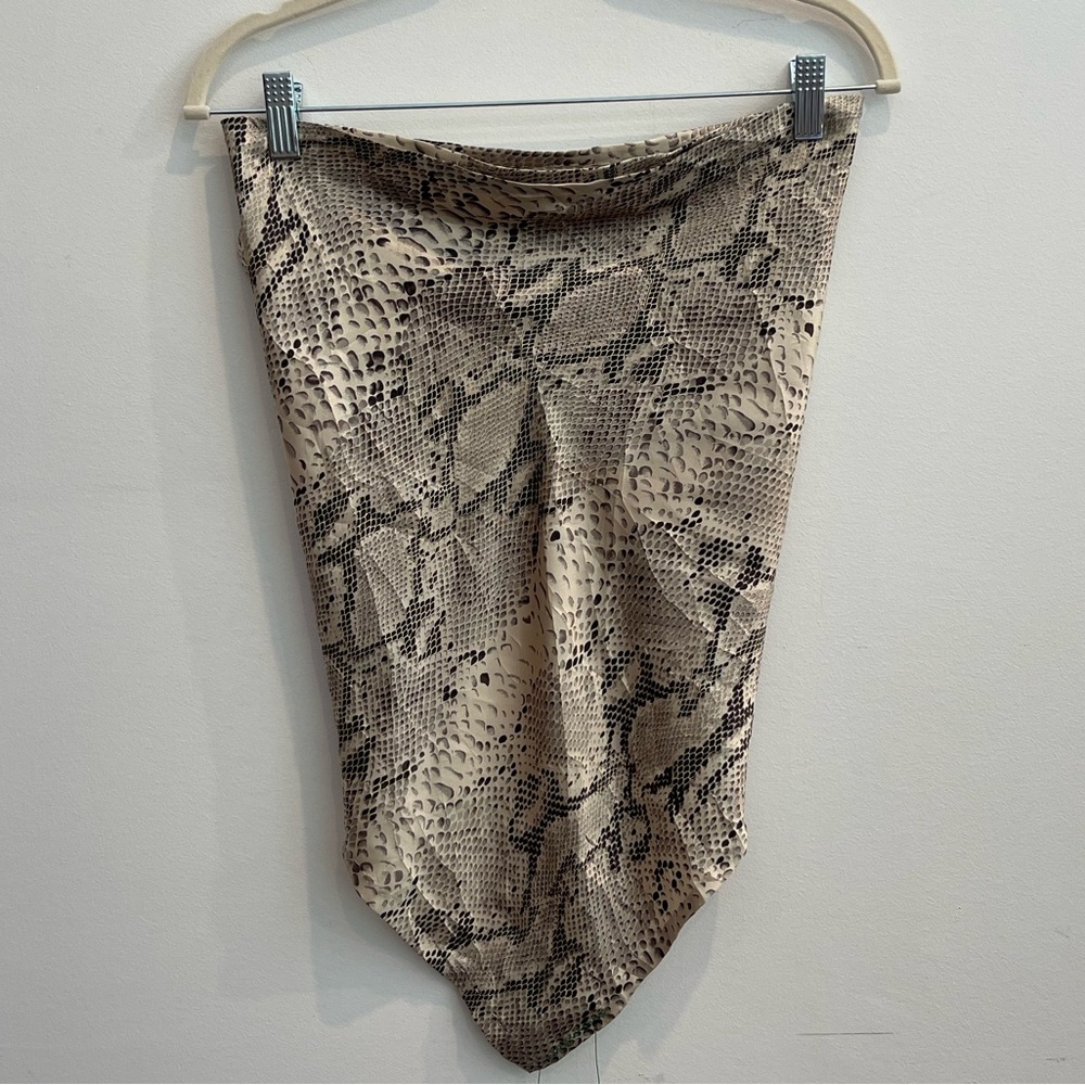 VINTAGE python print scarf
